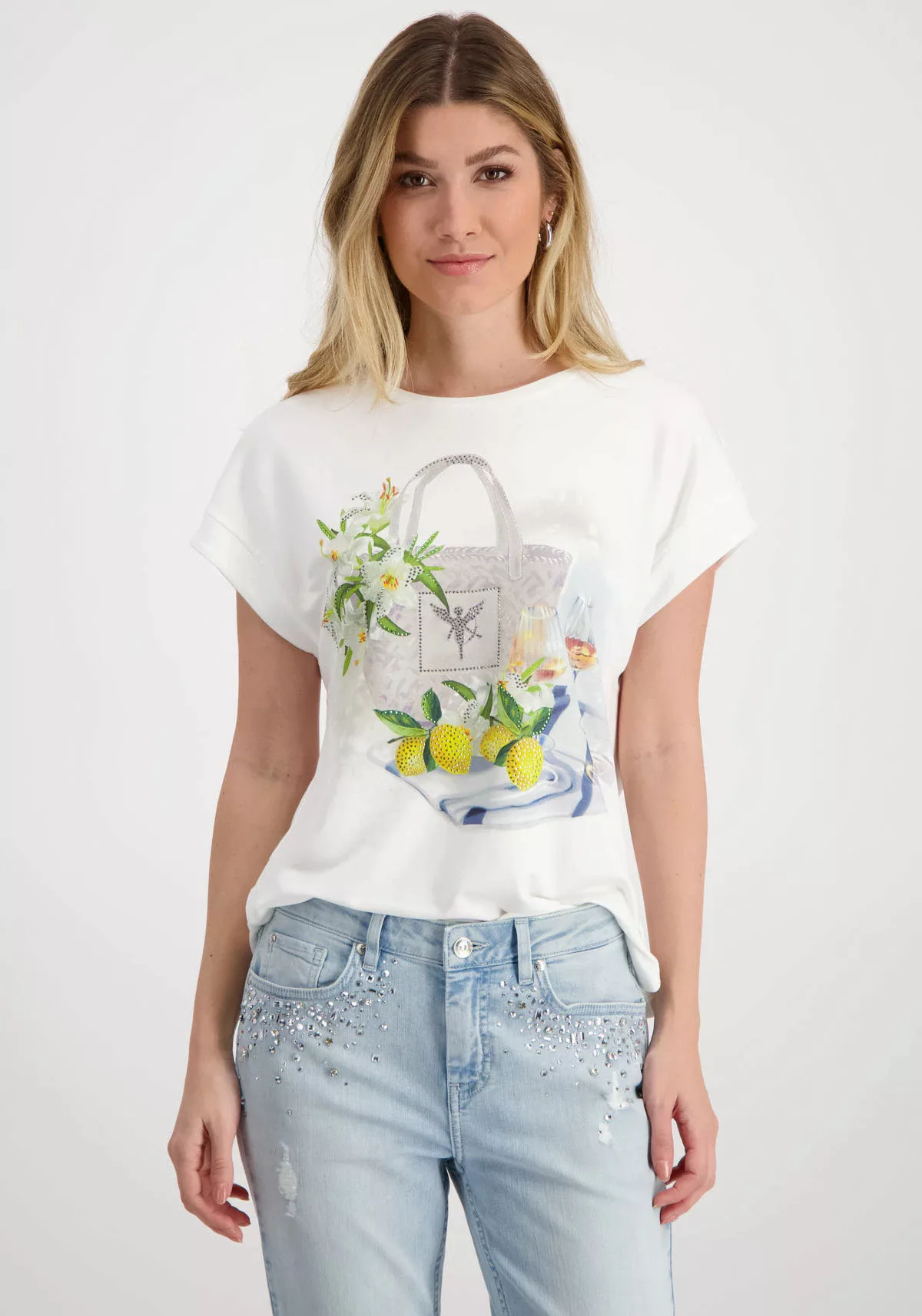 Monari T-Shirt mit Foto Print günstig online kaufen