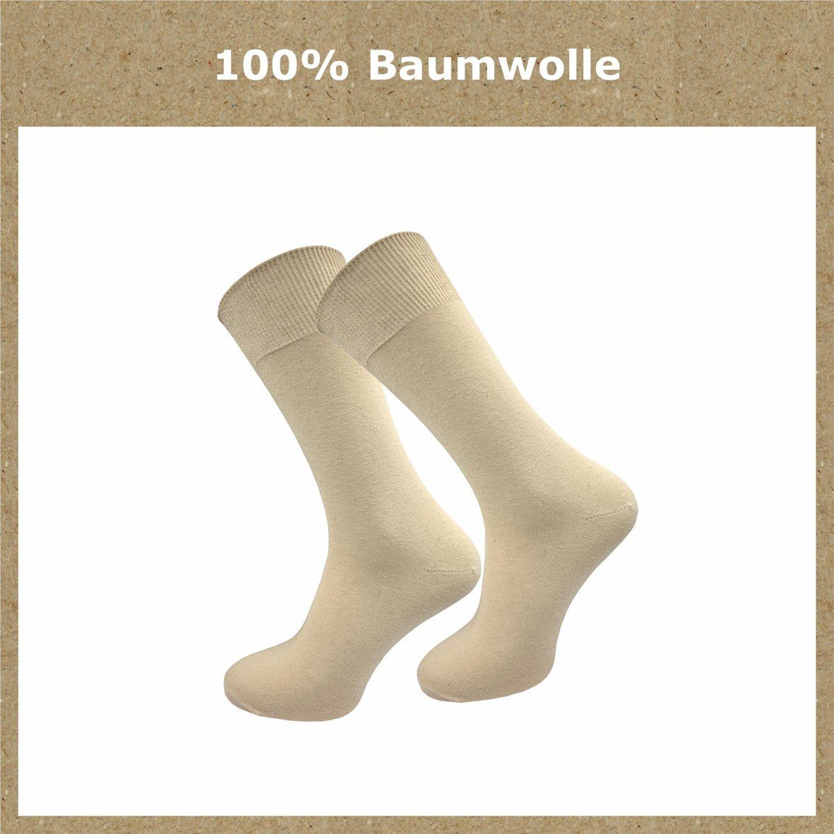 GAWILO Basicsocken aus 100% Baumwolle für günstig online kaufen
