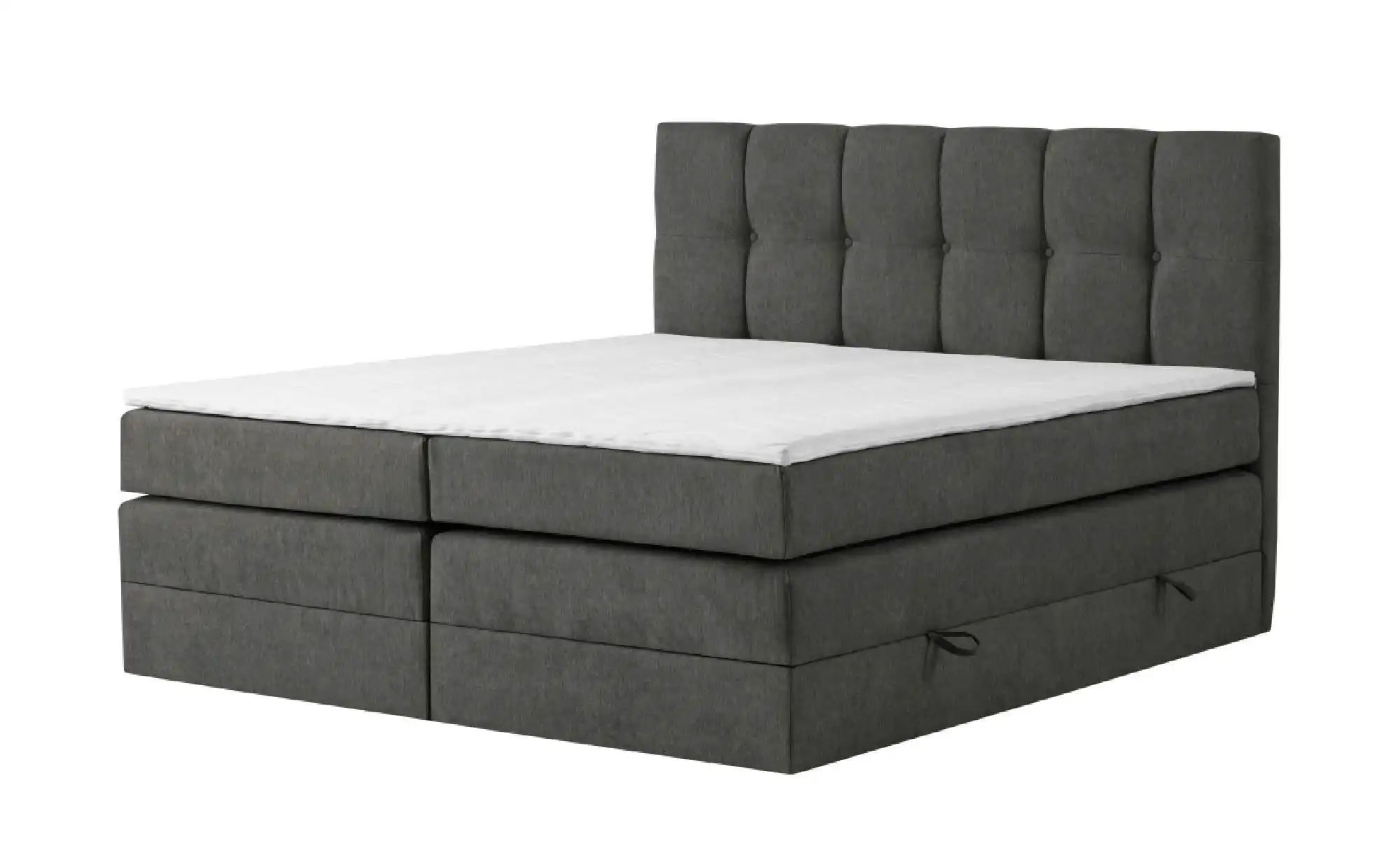 Boxspringbett mit Bettkasten Leeds ¦ grau ¦ Maße (cm): B: 160 H: 121 Betten günstig online kaufen