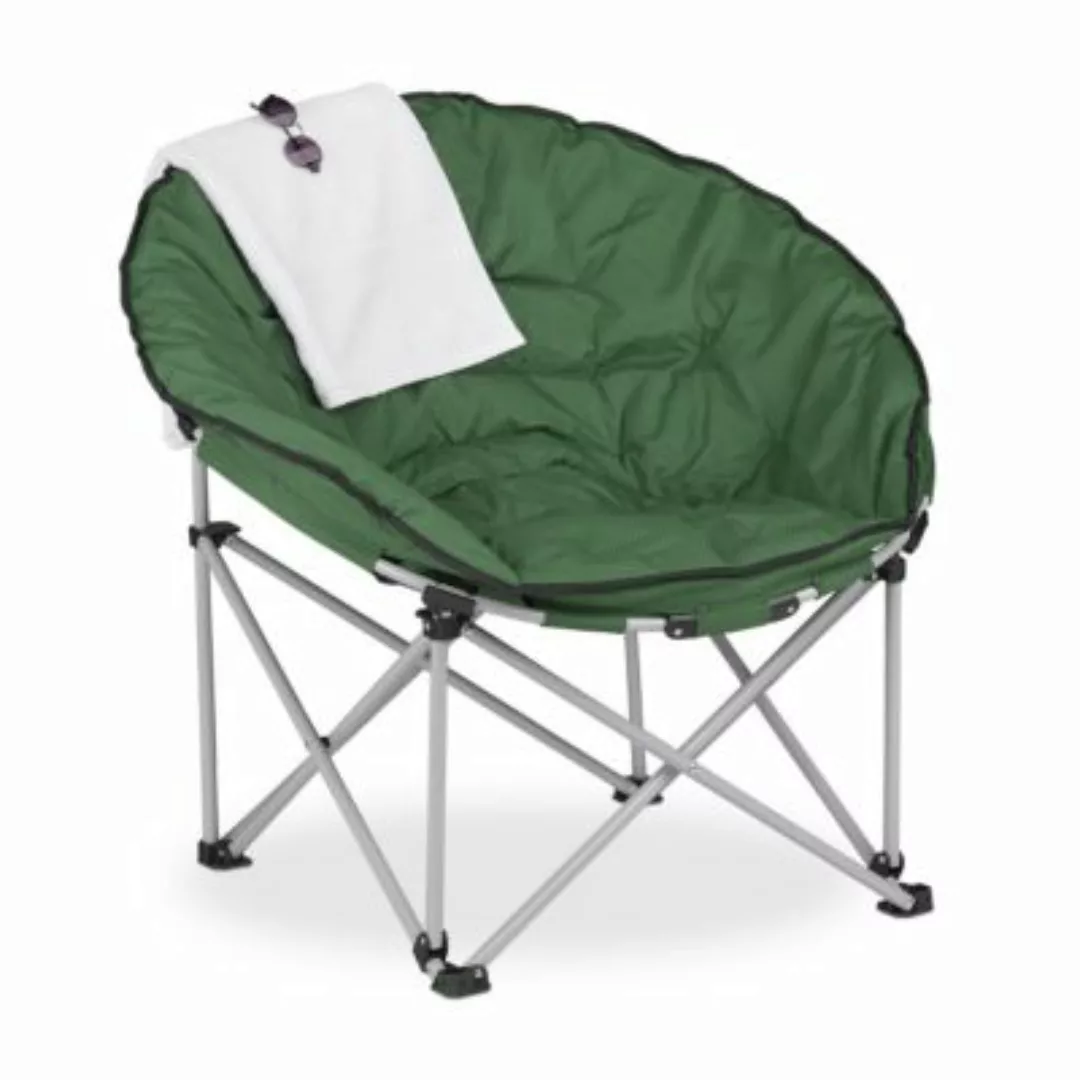 relaxdays Moon Chair dunkelgrün günstig online kaufen