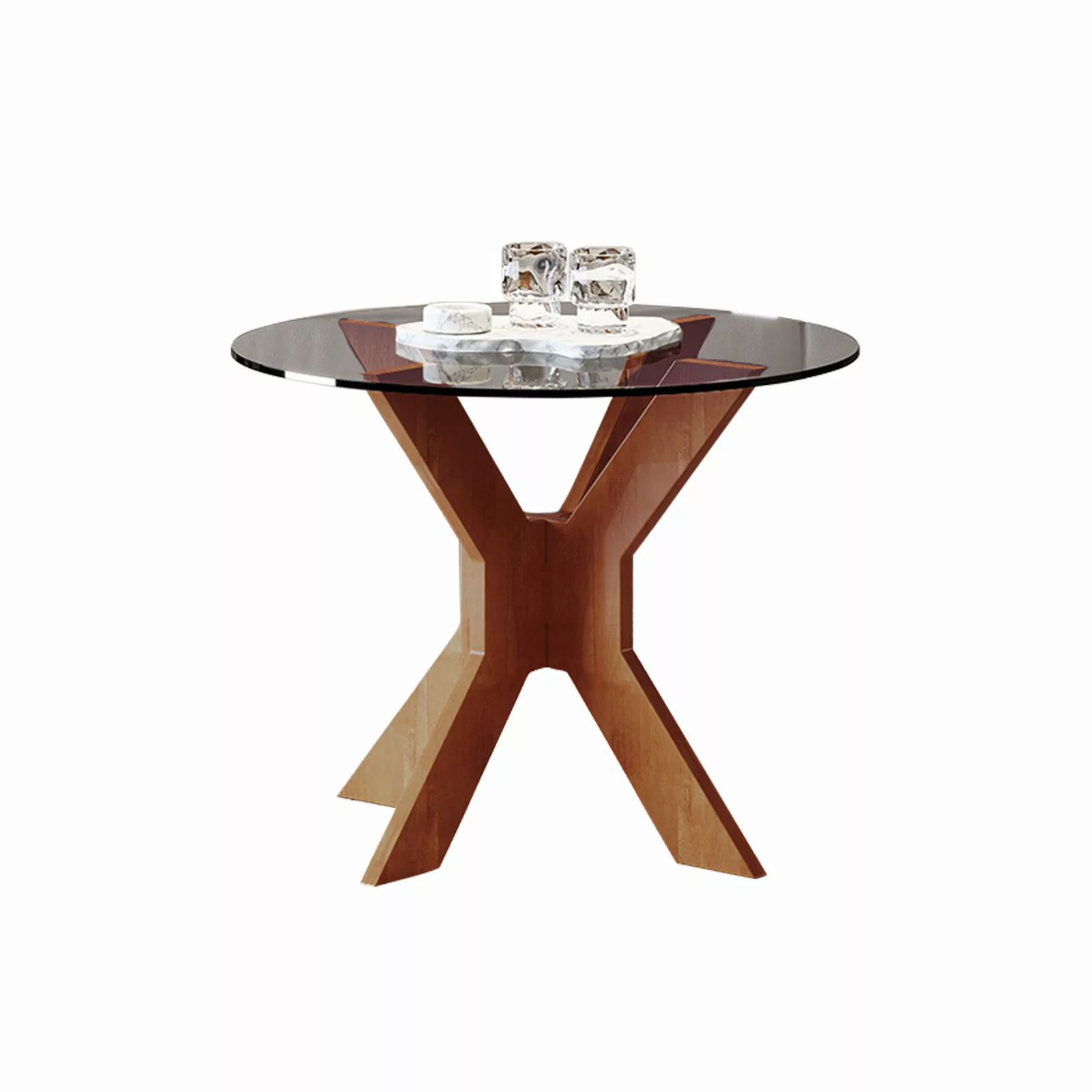 TWSOUL Couchtisch Runder Couchtisch, Glasplatte, Durchmesser günstig online kaufen