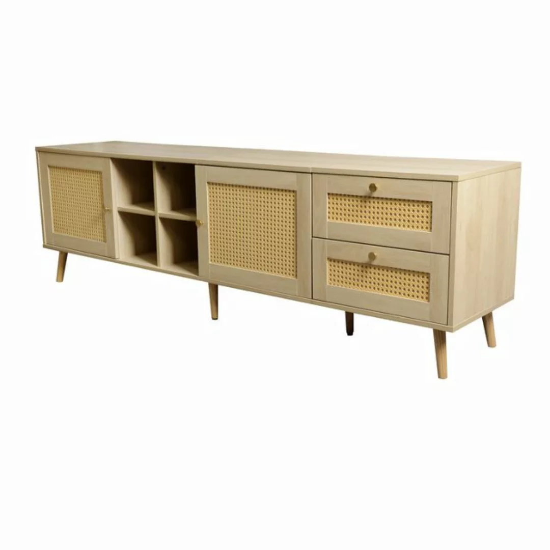 HAUSS SPLOE TV-Schrank 180x40x55 cm mit 2 Türen, Schubladen für 80 Zoll TV- günstig online kaufen