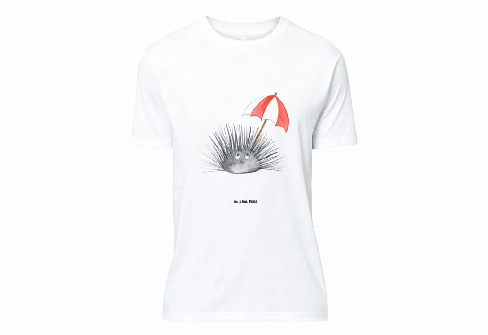 Mr. & Mrs. Panda T-Shirt Seeigel - Weiß - Geschenk, Selbstakzeptanz, Meer, günstig online kaufen