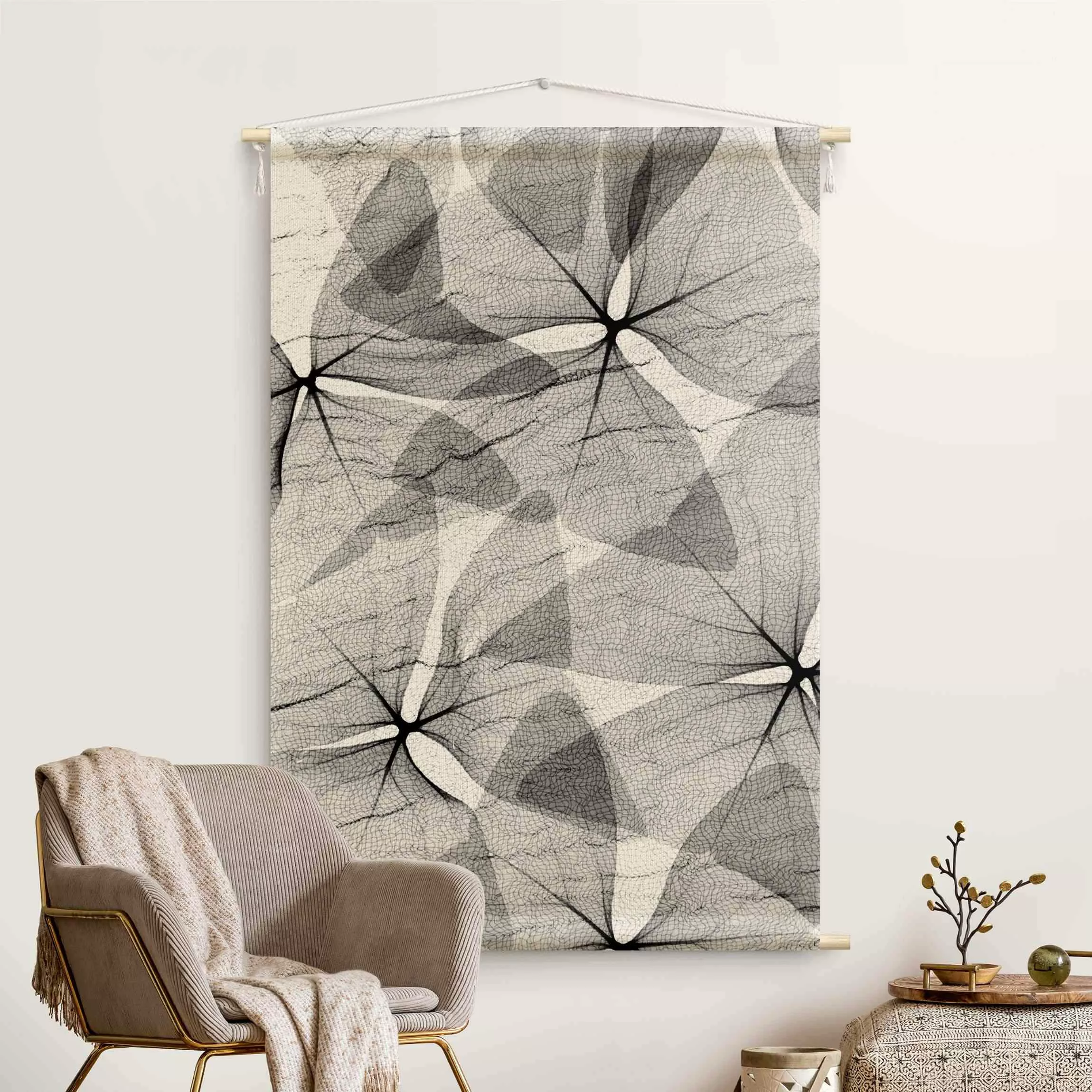 Wandteppich X-Ray - Dreiecksklee mit Textil günstig online kaufen