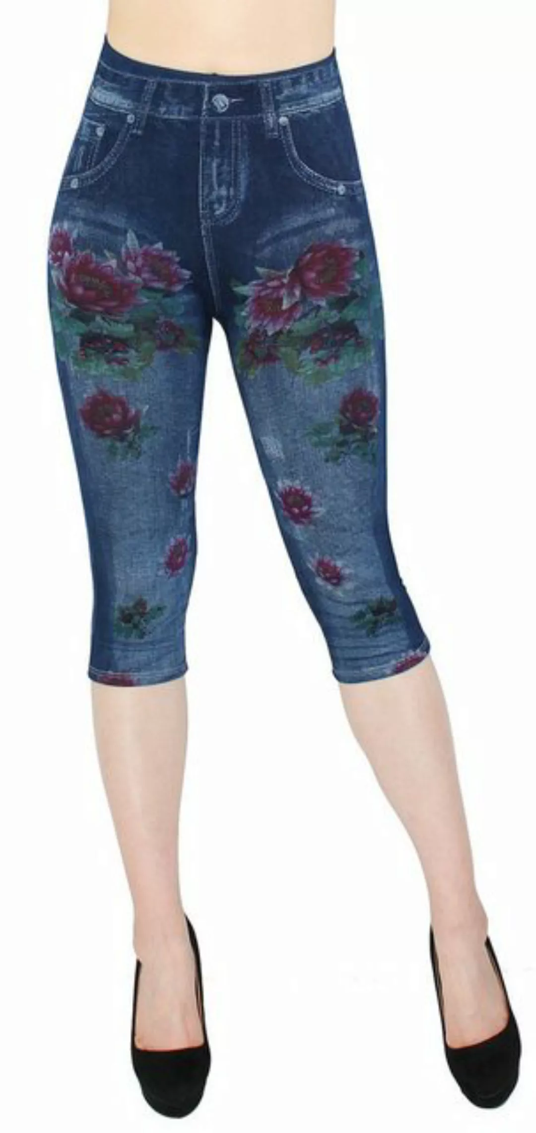 dy_mode Caprileggings High Waist Capri Jeggings Damen Leggings 3/4 Sommerle günstig online kaufen