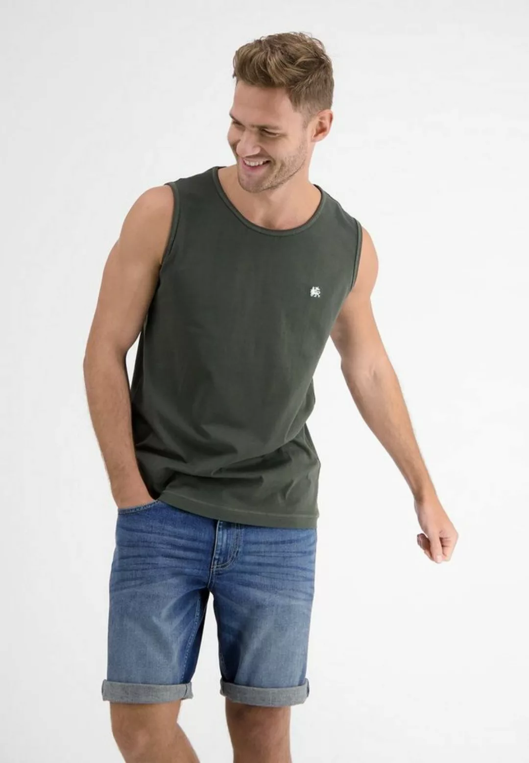 LERROS Muskelshirt "LERROS Tanktop mit Palmenprint" günstig online kaufen