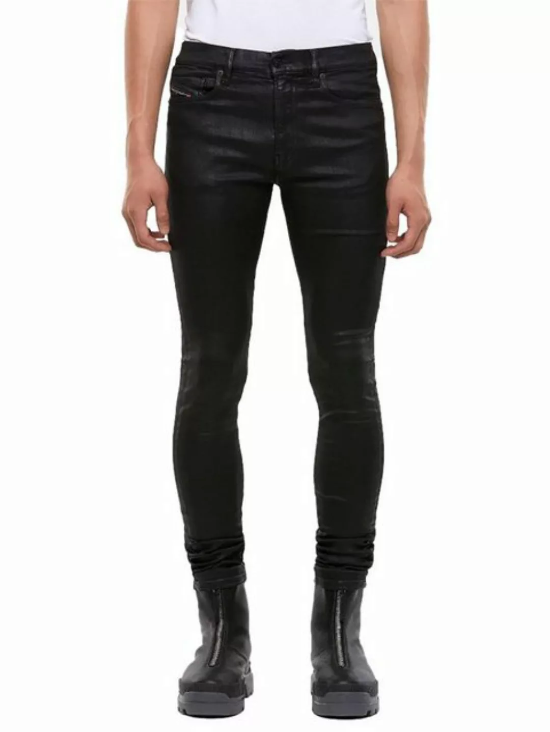 Diesel Skinny-fit-Jeans Beschichtet - Leder Optik - D-Amny 009ID günstig online kaufen