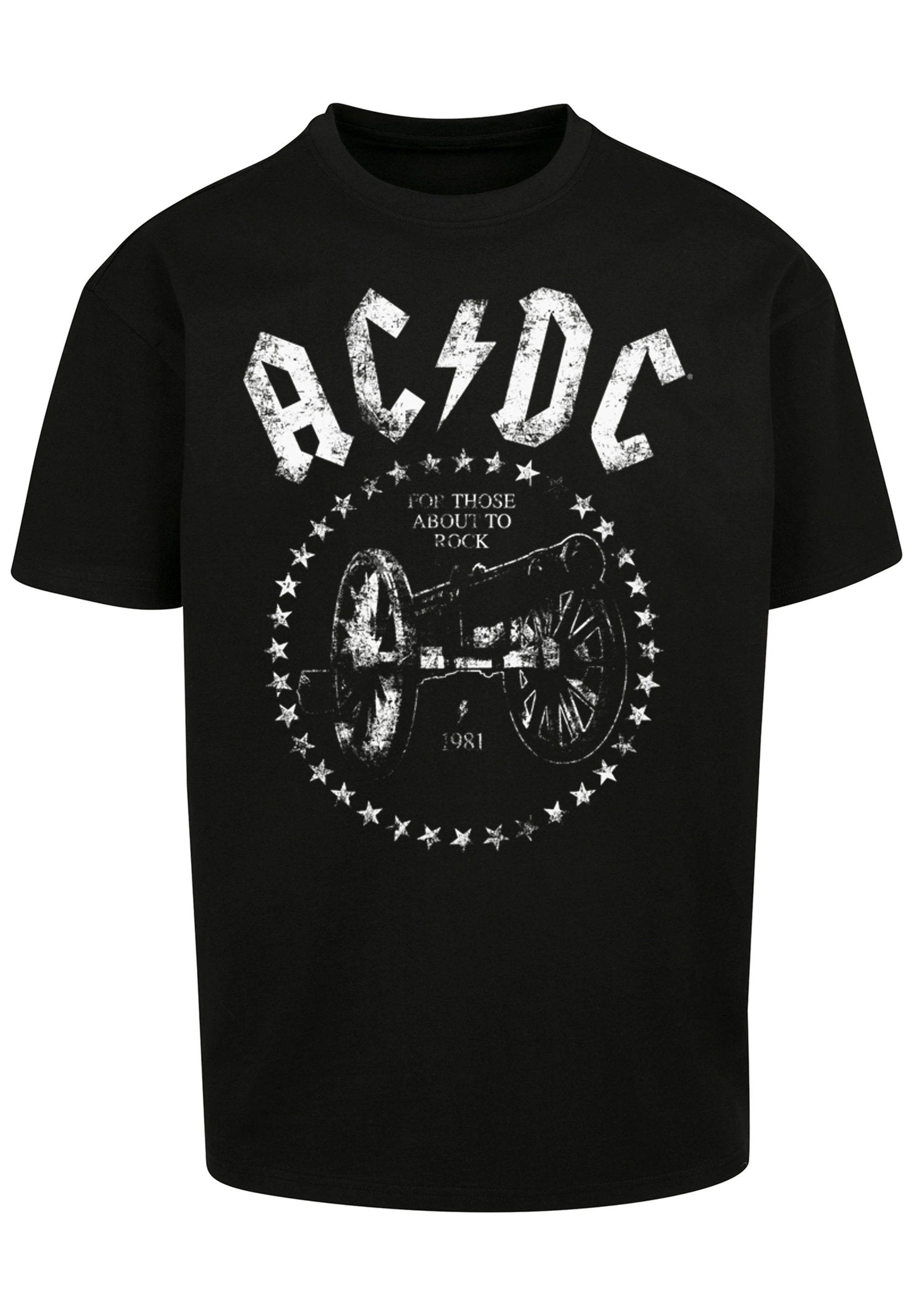 F4NT4STIC T-Shirt "ACDC Rock Band We Salute You Cannon", Print günstig online kaufen