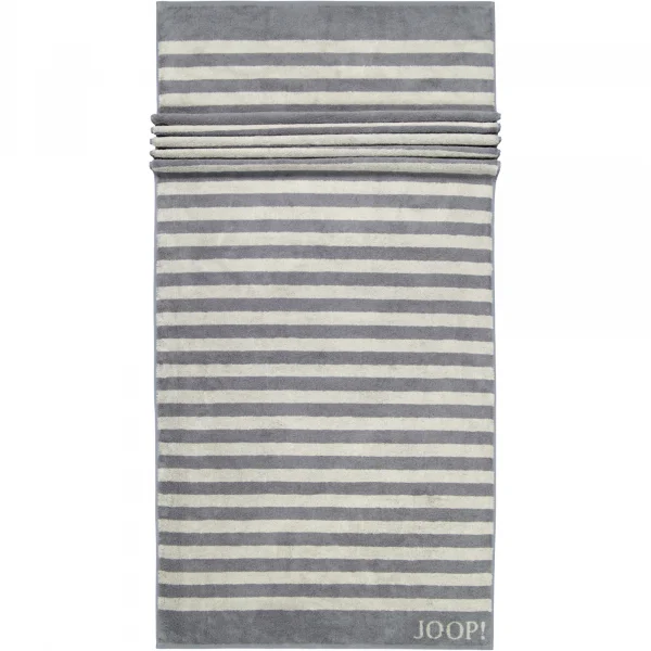 JOOP! Classic - Stripes 1610 - Farbe: Anthrazit - 77 - Saunatuch 80x200 cm günstig online kaufen