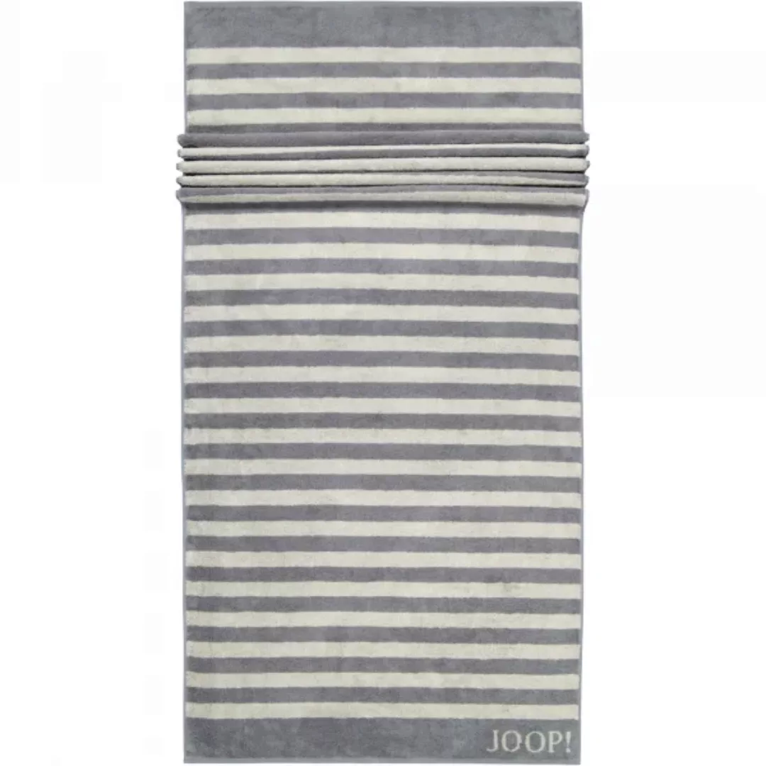 JOOP! Classic - Stripes 1610 - Farbe: Anthrazit - 77 - Saunatuch 80x200 cm günstig online kaufen