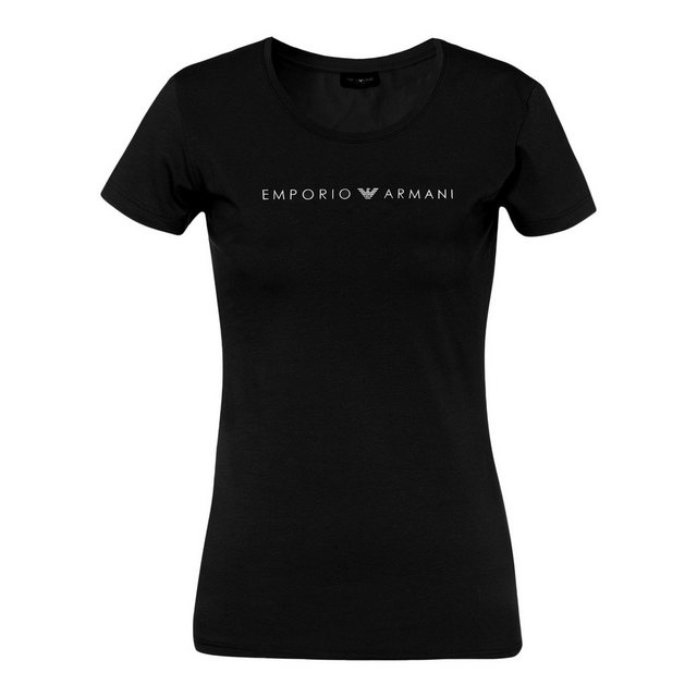 Emporio Armani T-Shirt S/S Round Neck mit Markenschriftzug und Markenlogo a günstig online kaufen