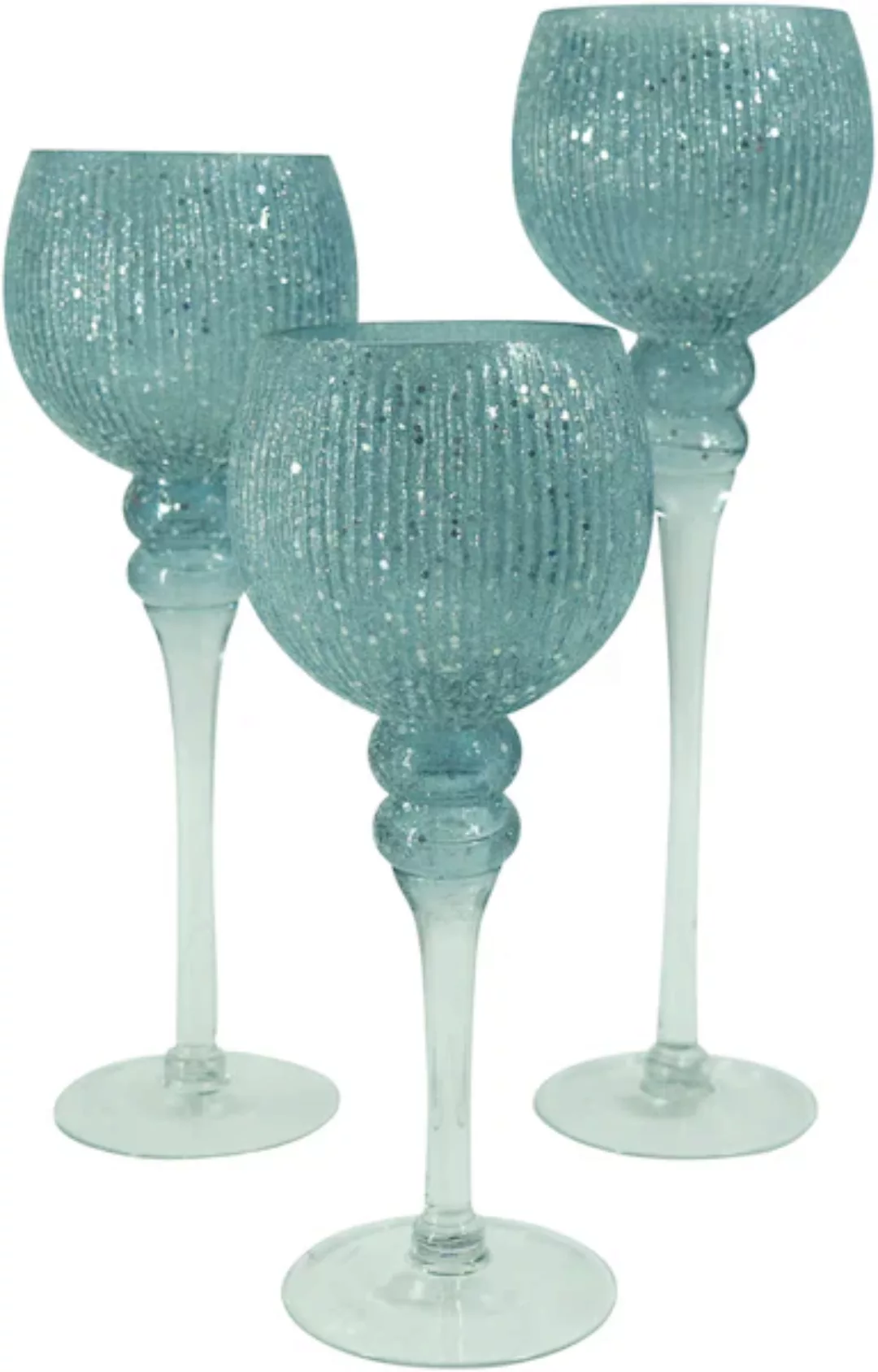NOOR LIVING Kerzenhalter »Florenz, Weihnachtsdeko«, (Set, 3 St.), aus Glas günstig online kaufen