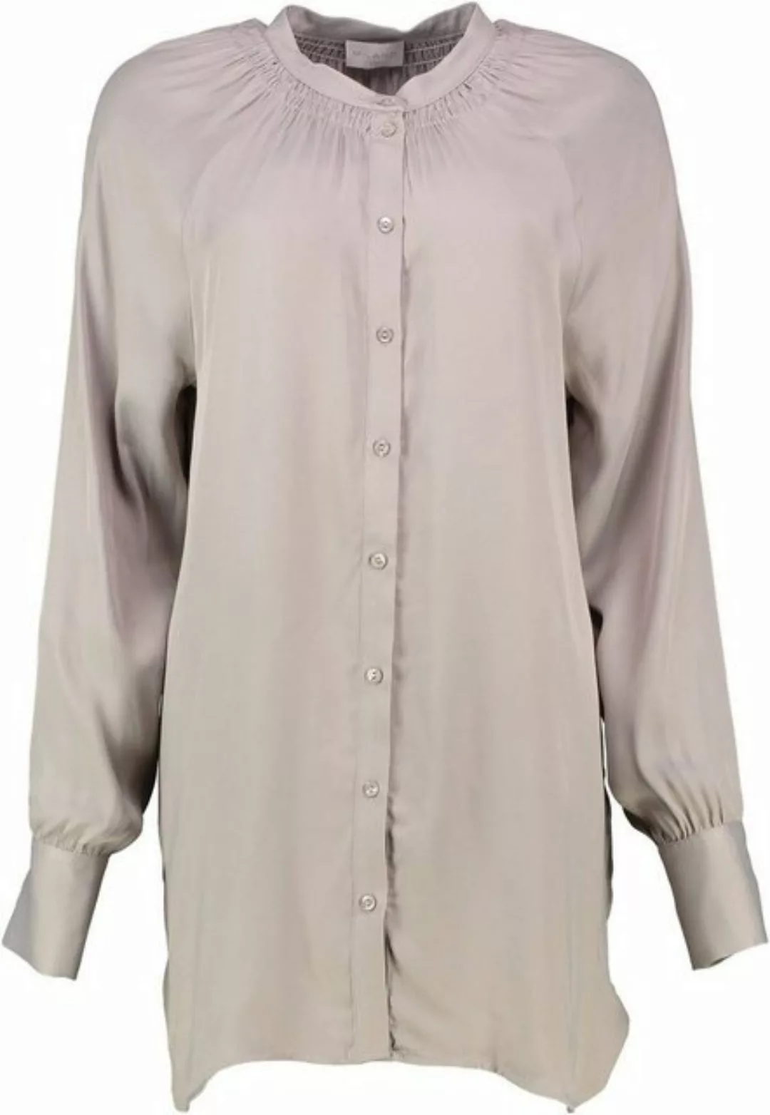 Milano Italy Klassische Bluse MILANO Bluse taupe langarm in leichtfließende günstig online kaufen