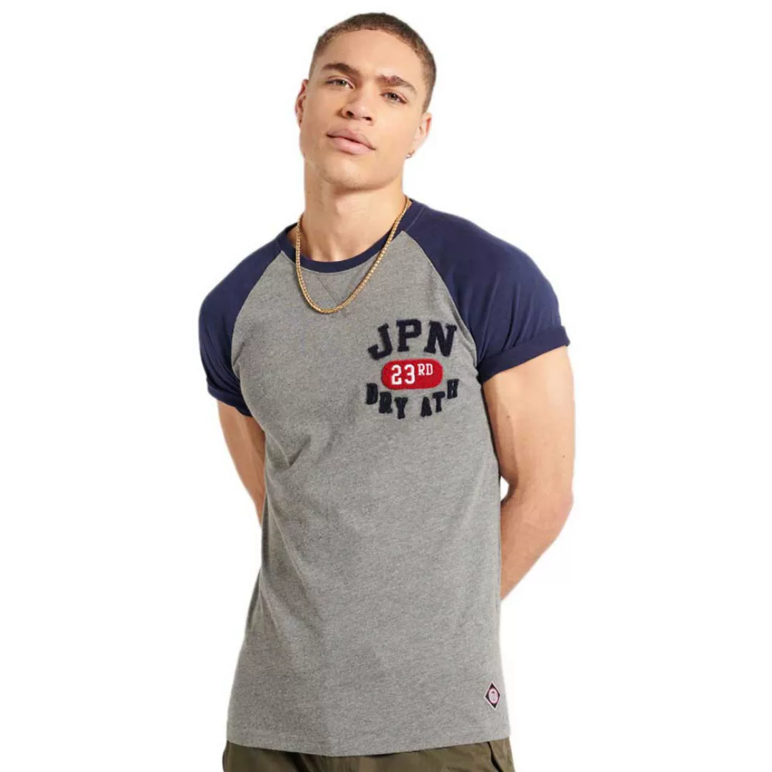 Superdry Chenille Varisty Raglan 220 Kurzarm T-shirt S Rich Navy günstig online kaufen