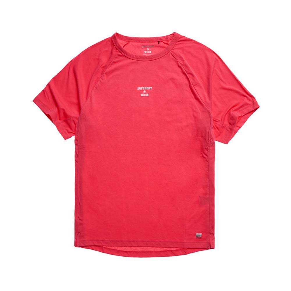 Superdry Train Loose Kurzarm T-shirt 2XL Raspberry Red günstig online kaufen