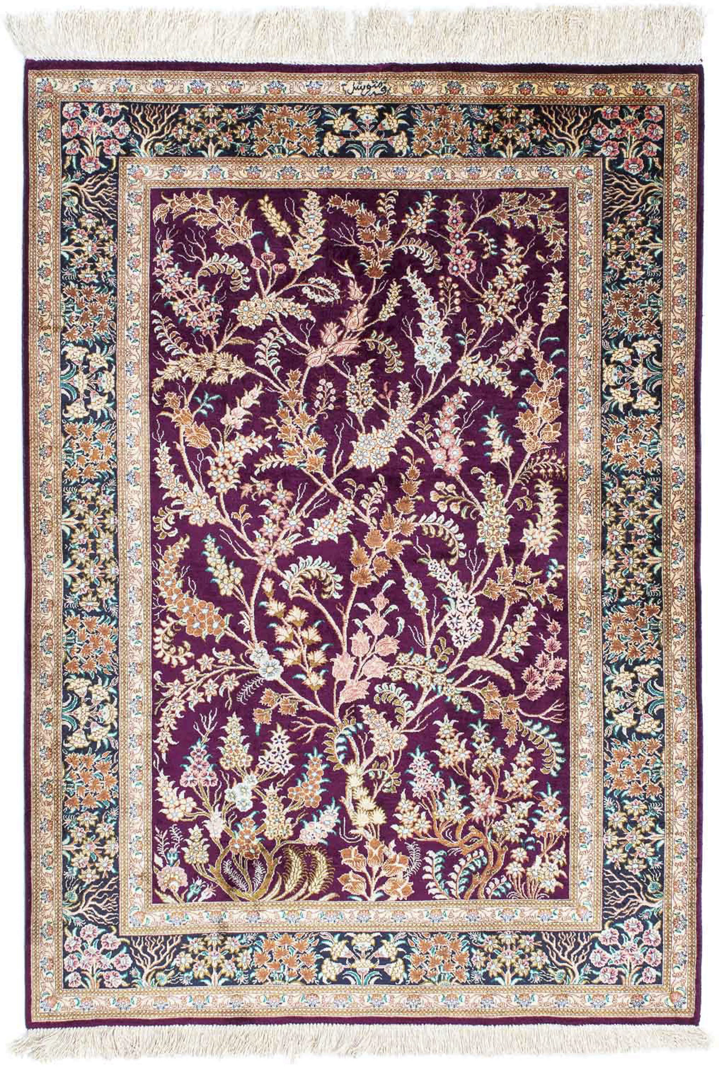 morgenland Orientteppich »Perser - Ghom - 144 x 97 cm - lila«, rechteckig günstig online kaufen