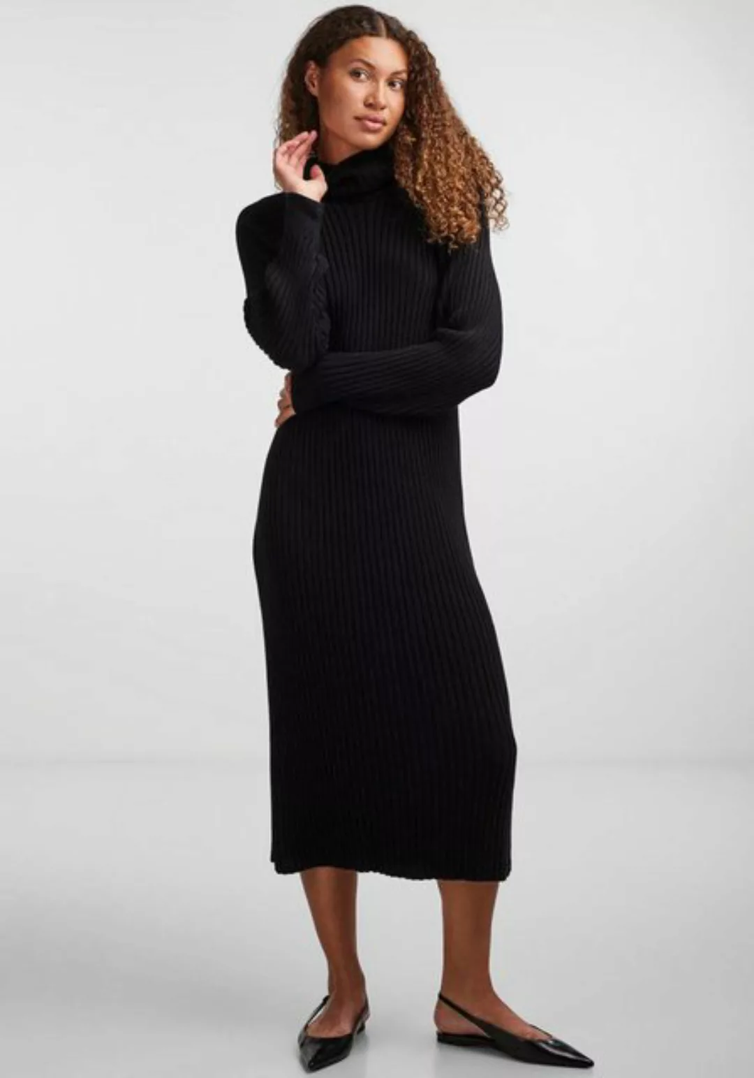 Y.A.S Strickkleid "YASMAVI KNIT MIDI ROLLNECK DRESS" günstig online kaufen