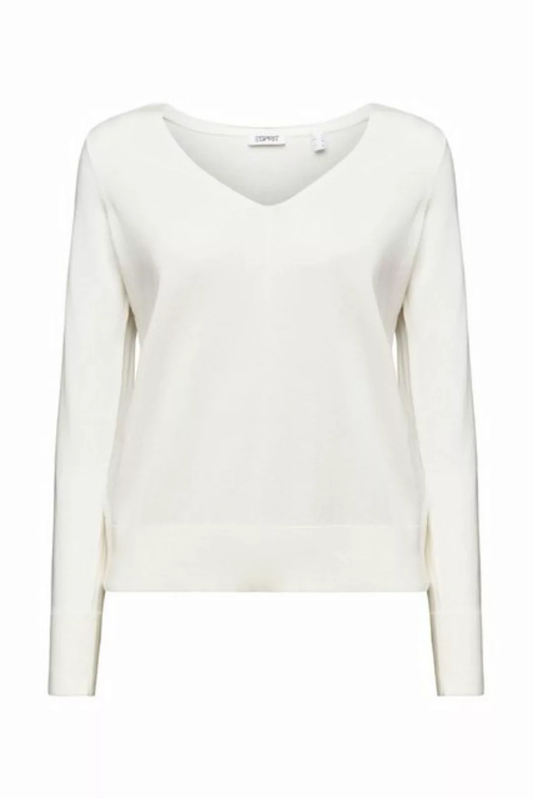 Esprit Strickpullover Co vneck solid günstig online kaufen