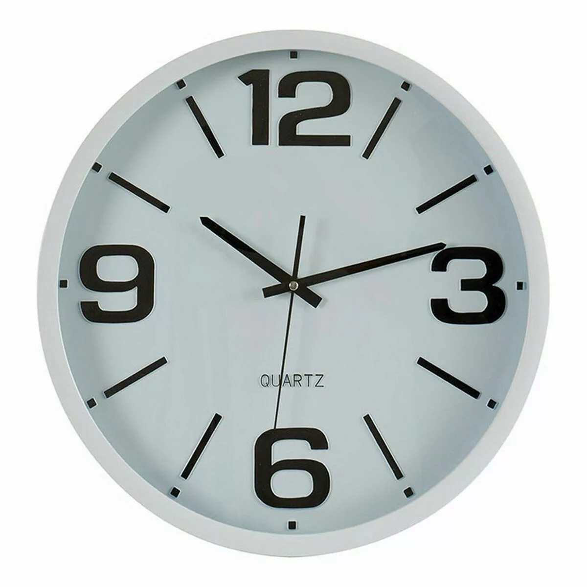 Uhr Schwarz-weiß Kristall Kunststoff (40 X 5 X 40 Cm) günstig online kaufen