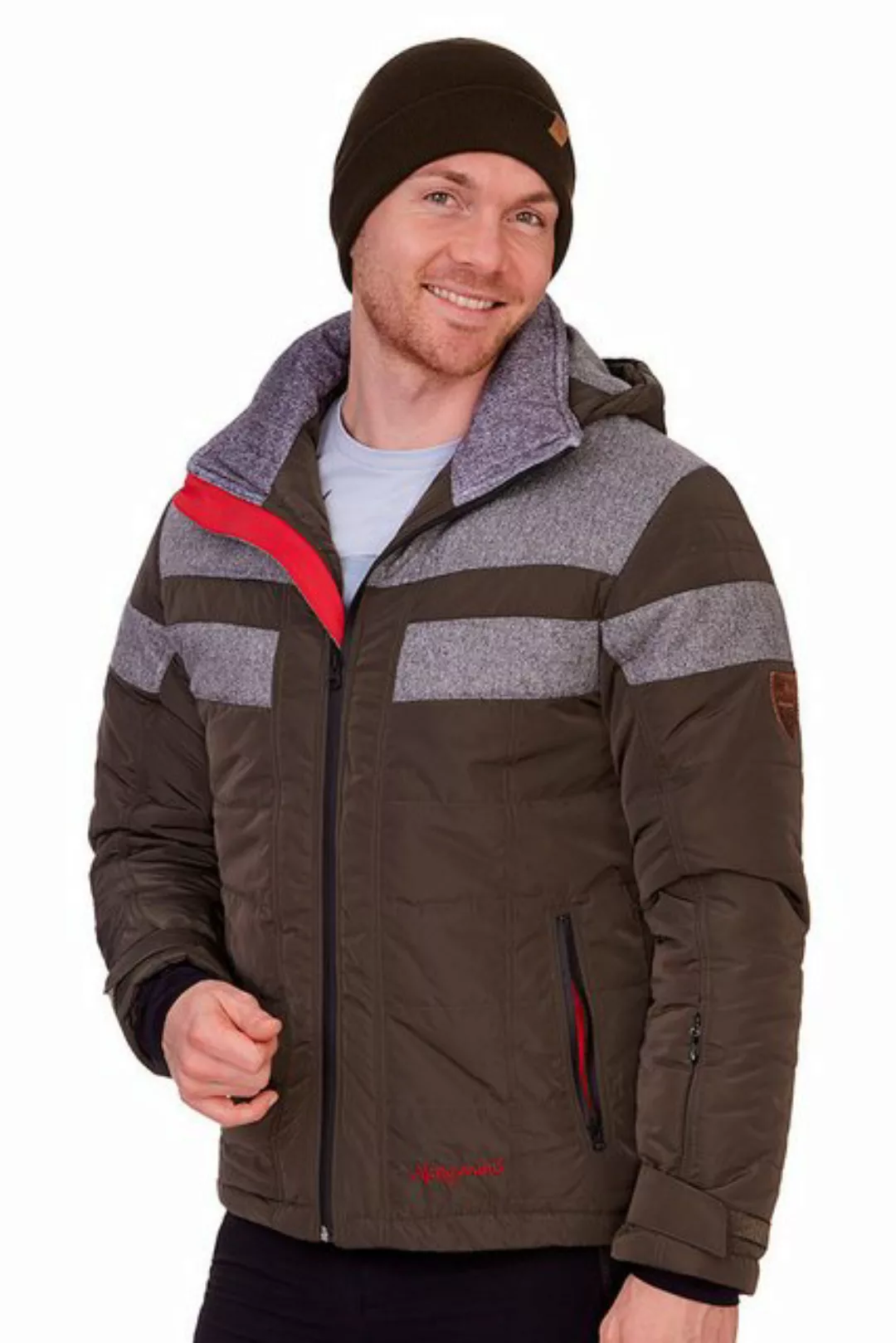 Almgwand Outdoorjacke Skijacke Herren - KRUMBACHSTEIN - oliv/grau günstig online kaufen