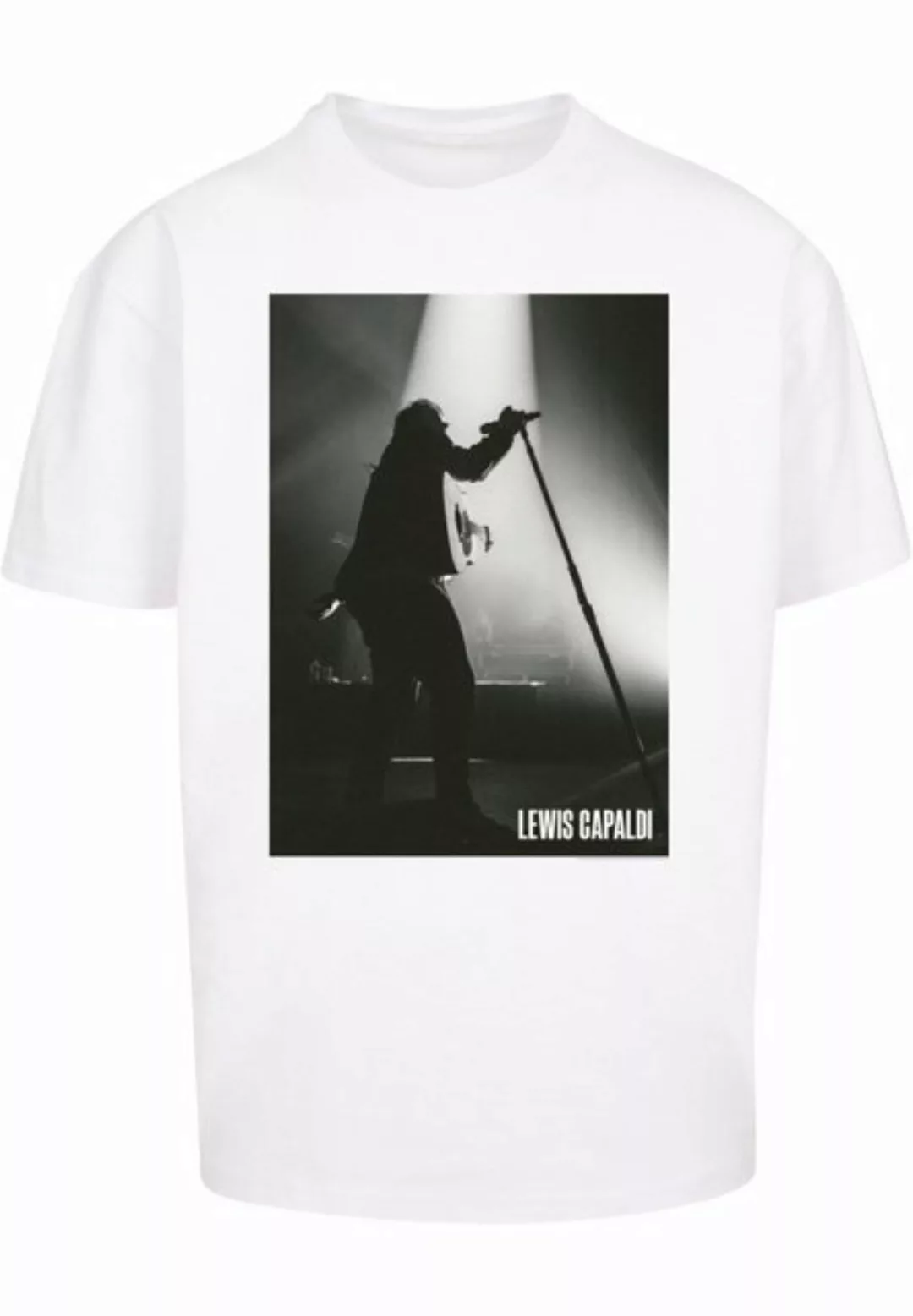 Merchcode T-Shirt Merchcode Herren Lewis Capaldi - Live Photo Heavy Oversiz günstig online kaufen