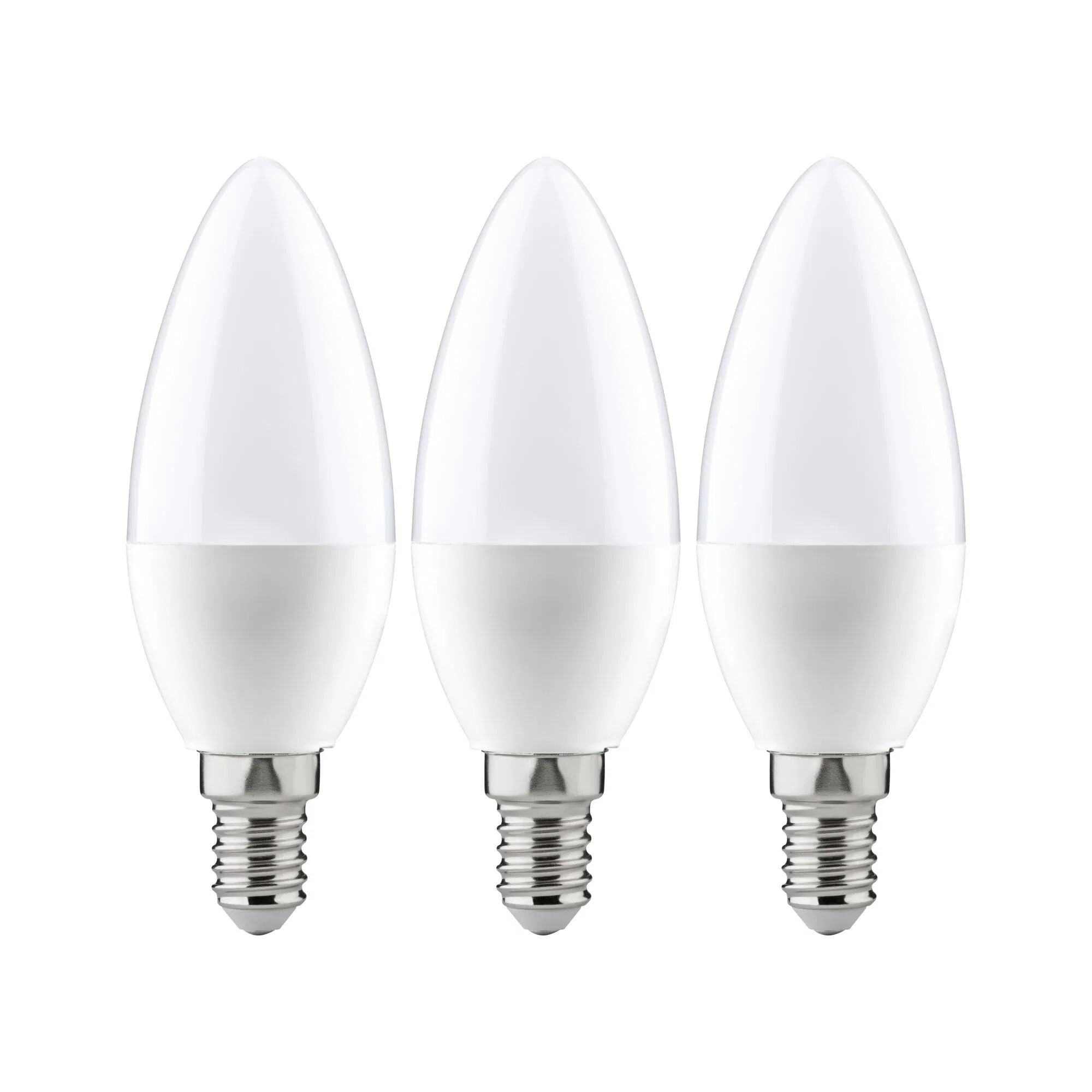 Paulmann "Standard 230V LED Kerze E14 3er-Set 3x470lm 3x5,5W 2700K Opal" günstig online kaufen