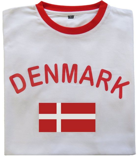 Sonia Originelli T-Shirt Fan-Shirt "Denmark" Unisex Fußball WM EM Herren T- günstig online kaufen