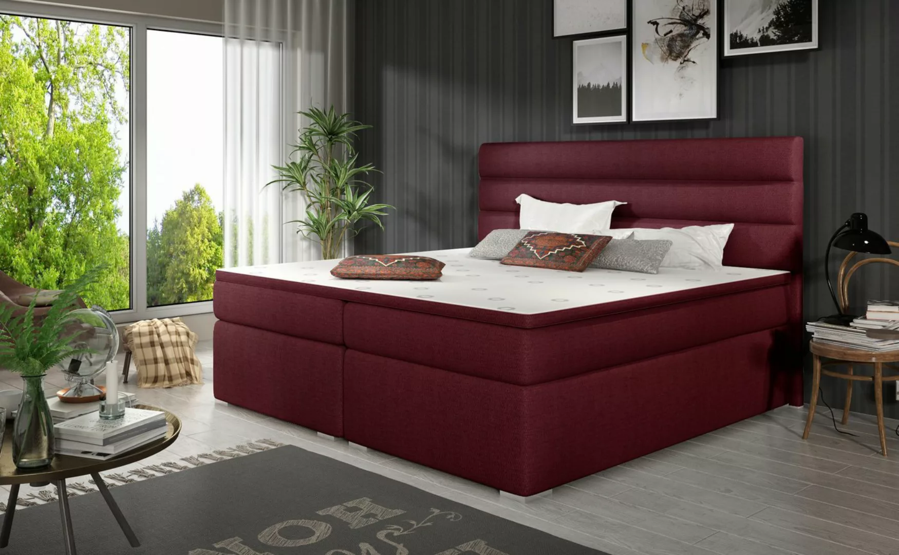 ALTDECOR Boxspringbett VIVANTA (Bettkasten, H3 Matratze Bonellfederung, Top günstig online kaufen