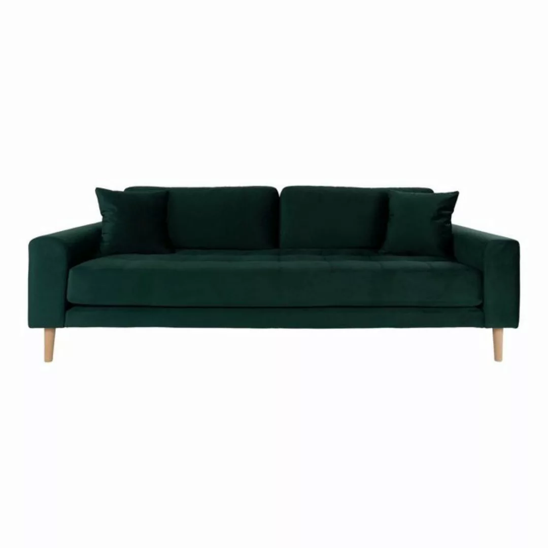 ebuy24 Sofa Lido Sofa 3 Pers. velour inkl. 2 dekorative Kissen günstig online kaufen