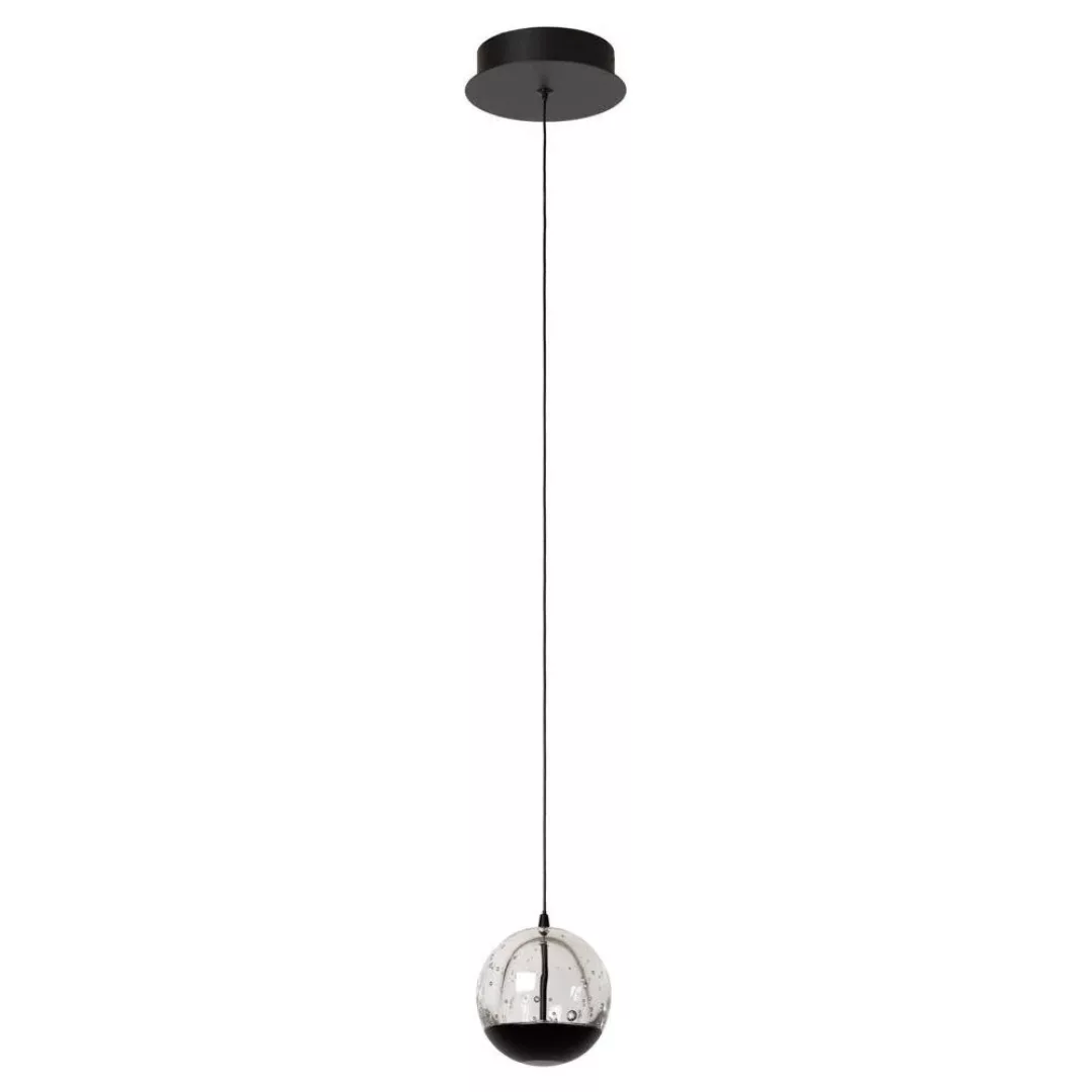 LED Pendelleuchte Sentubal in Schwarz und Transparent 6,3W 250lm günstig online kaufen