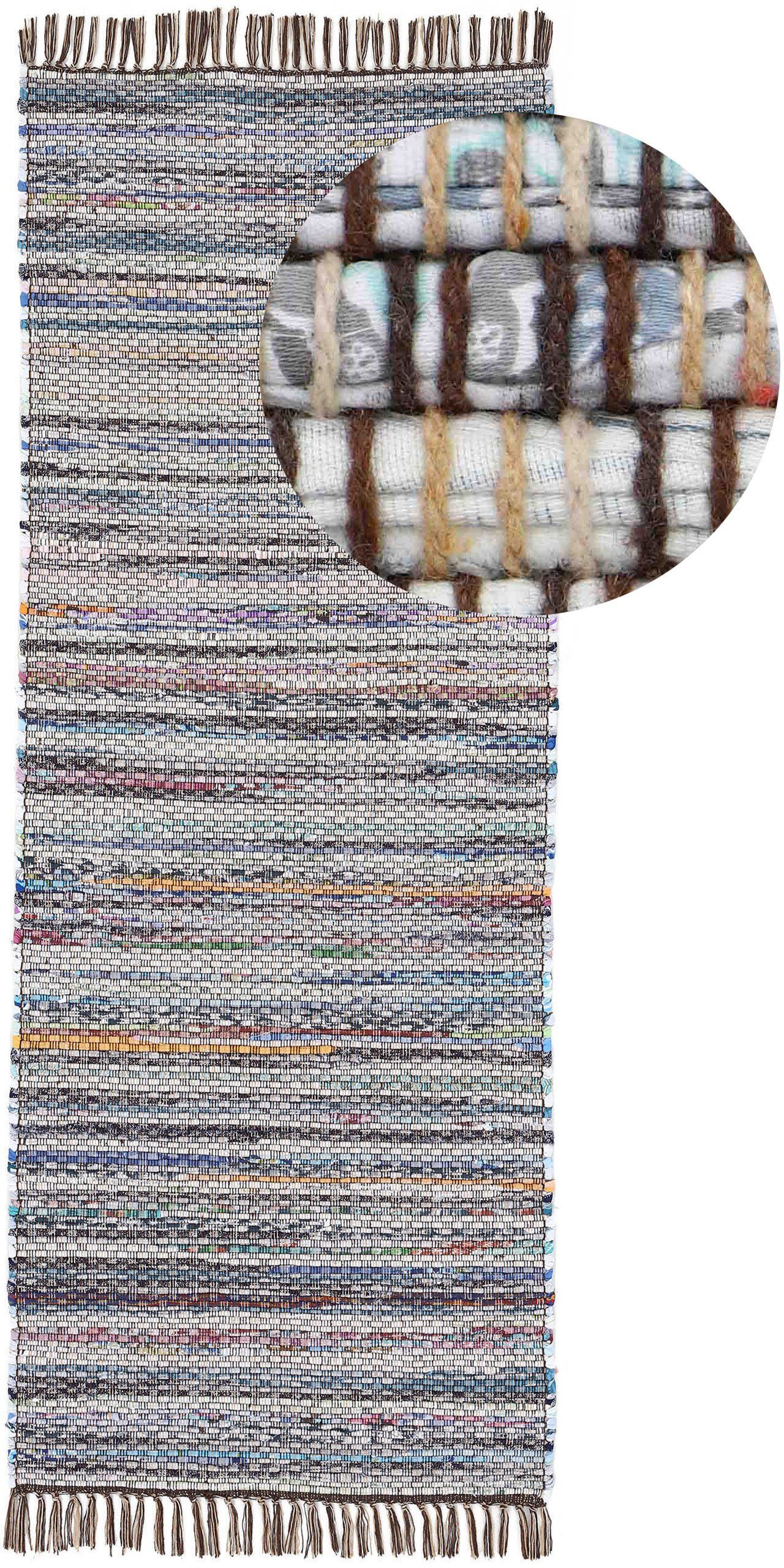carpetfine Teppich »Kelim Chindi, Wendeteppich«, rechteckig, 6 mm Höhe, han günstig online kaufen