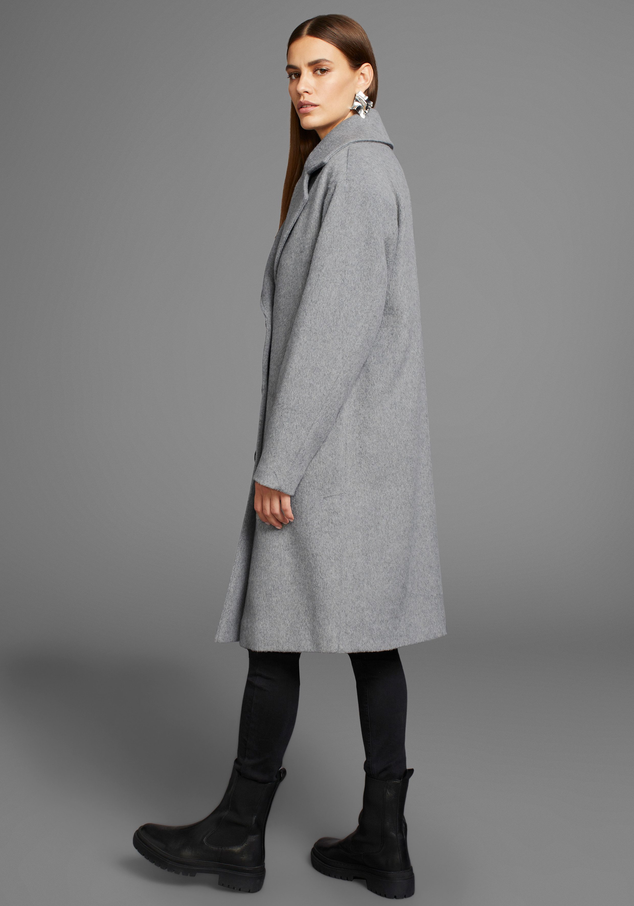 HECHTER PARIS Wollmantel in asymmetrischer Oversize-Form günstig online kaufen