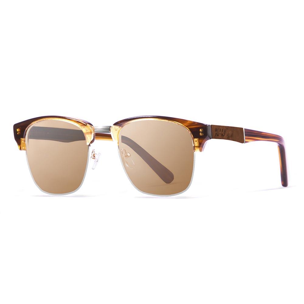 Kau Shangai Sonnenbrille Smoke/CAT3 Demy Brown / Ebony Wood günstig online kaufen