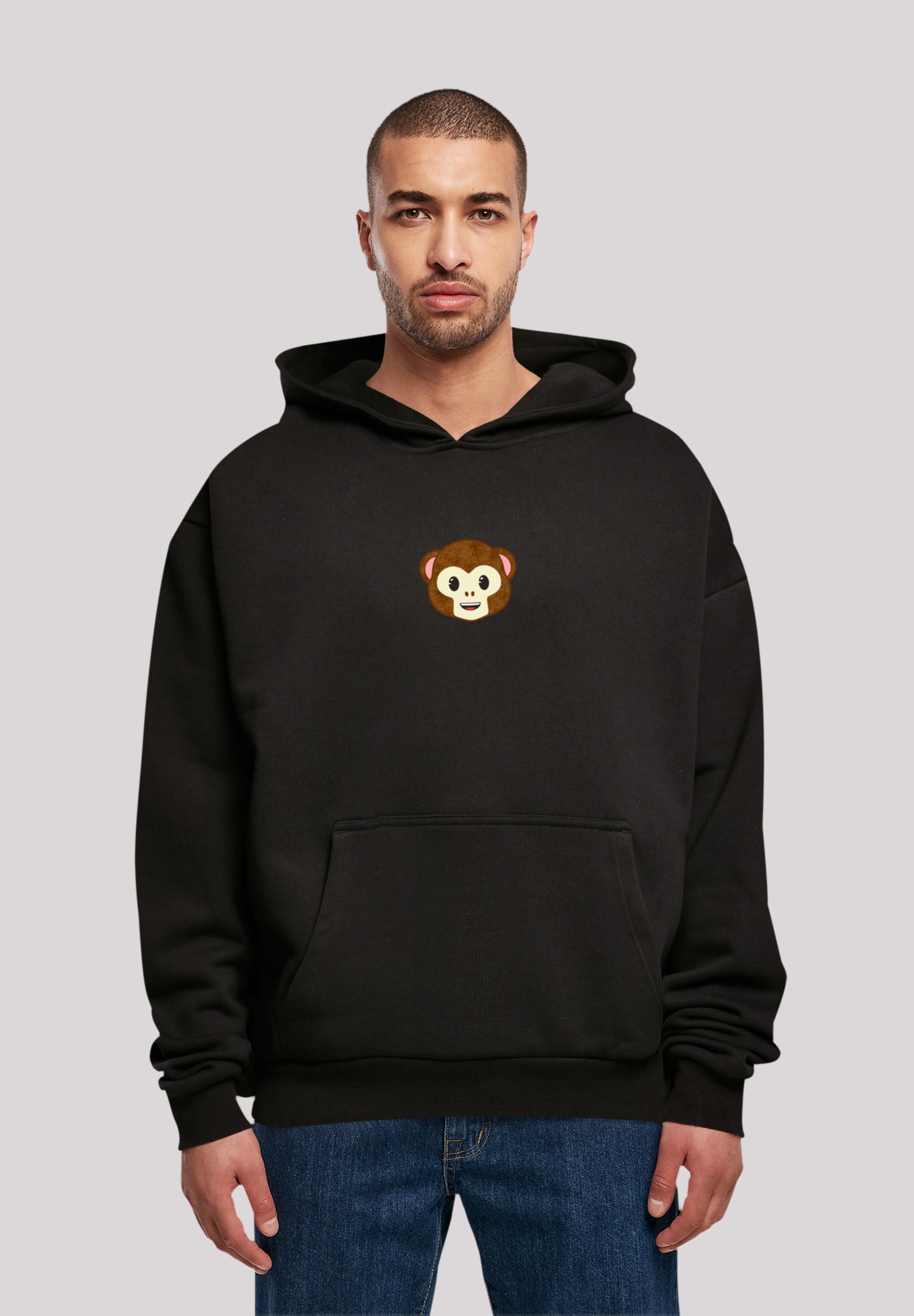 F4NT4STIC Kapuzenpullover "emoji couture smiling monkey furry face", Premiu günstig online kaufen