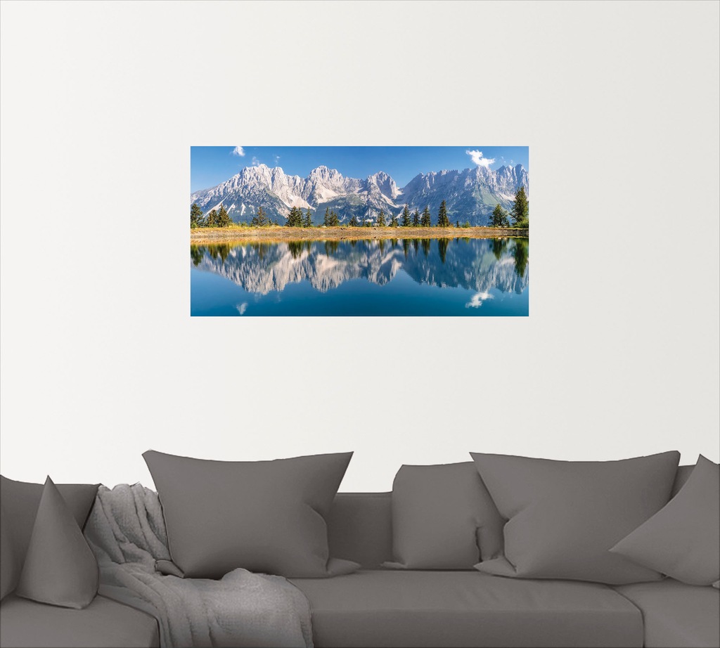 Artland Wandbild »Kaisergebirge Tirol«, Berge & Alpenbilder, (1 St.), als A günstig online kaufen