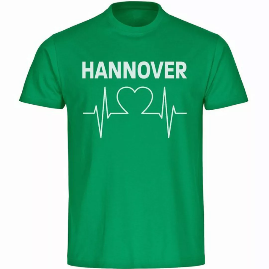 multifanshop T-Shirt Herren Hannover - Herzschlag - Männer günstig online kaufen