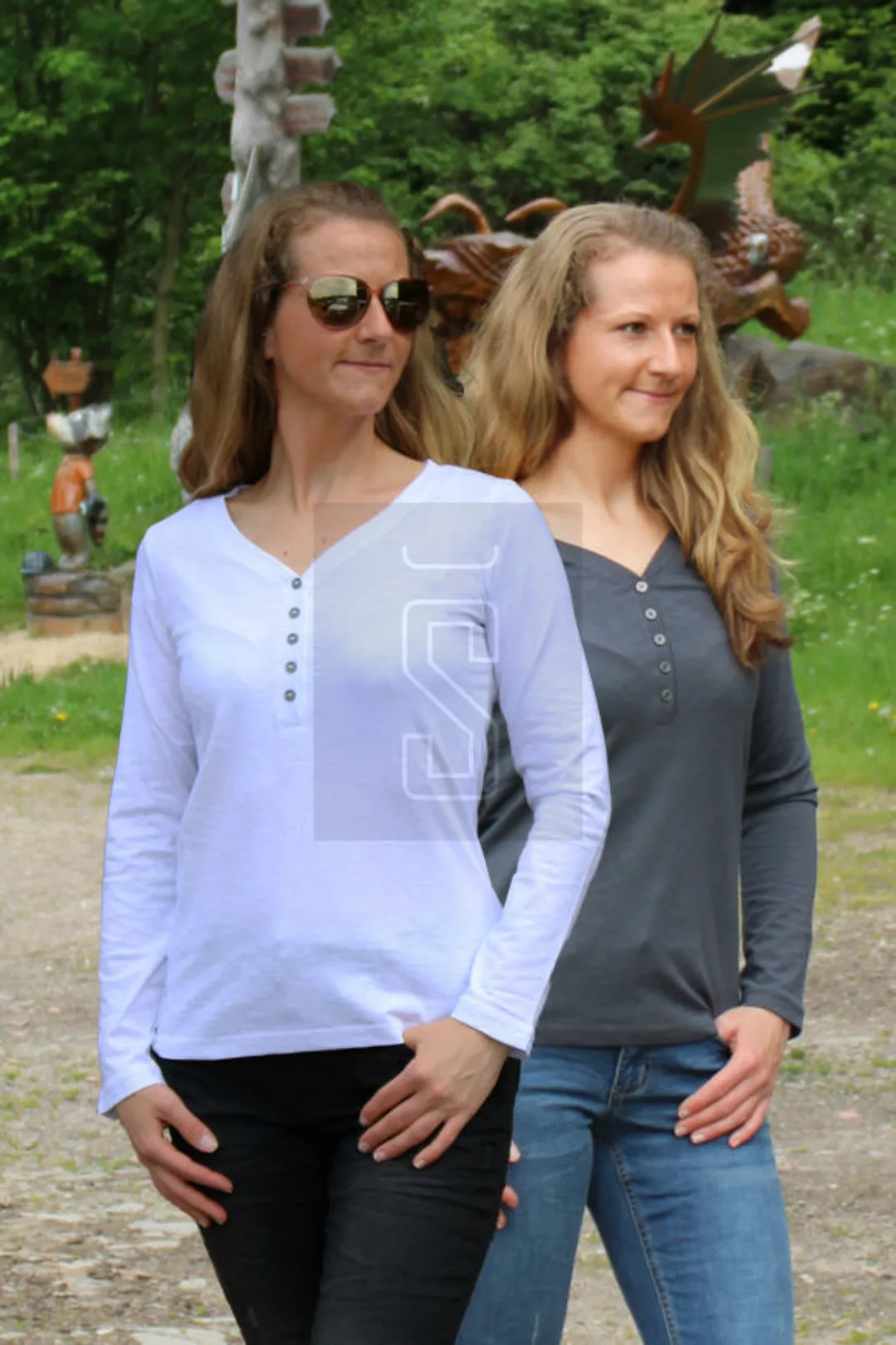 Volcano Damen T-Shirt Langarmshirt Shila günstig online kaufen