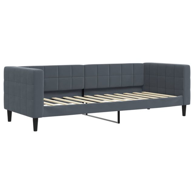 vidaXL Bett Tagesbett Dunkelgrau 80x200 cm Samt günstig online kaufen