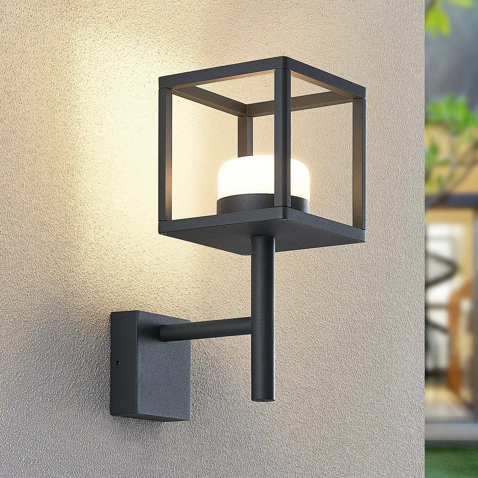 Lucande Timio Außenwandlampe, Uplight günstig online kaufen