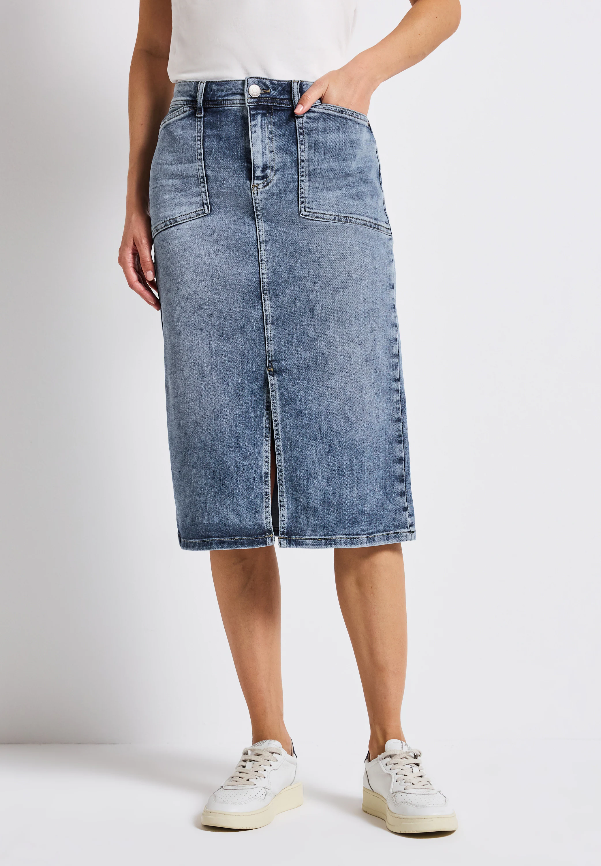 STREET ONE Jeansrock, High Waist günstig online kaufen