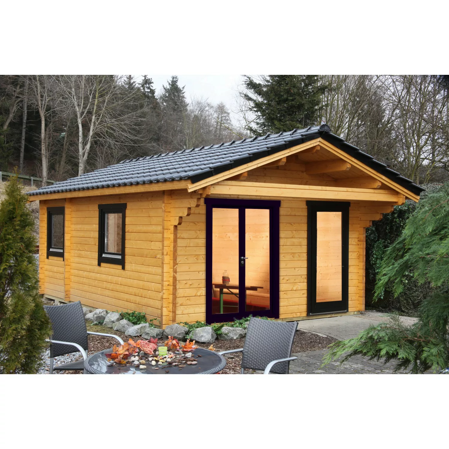 Wolff Finnhaus Ferienhaus Göteborg 70-D Modern B x T: 414 cm x 571 cm günstig online kaufen