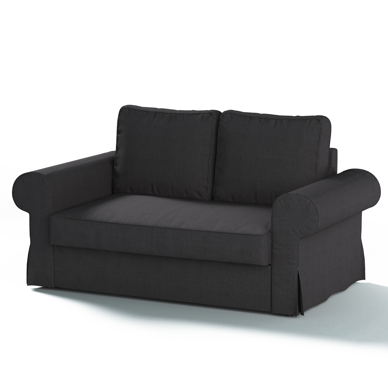 Bezug für Backabro 2-Sitzer Sofa ausklappbar, stahlgrau, Bezug für Backabro günstig online kaufen