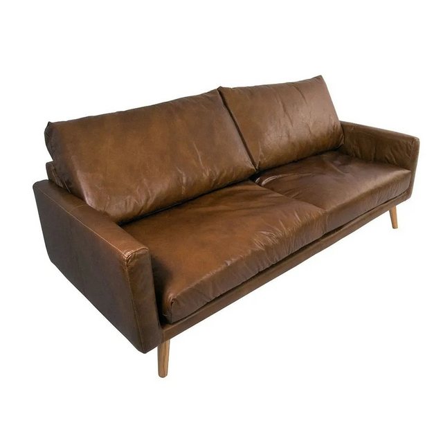 moebelfaktor 3-Sitzer Cresthill 3D Cuba-Brown, Vintage-Look, Rindsleder, ko günstig online kaufen