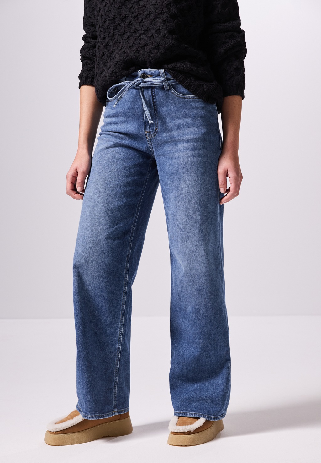 STREET ONE STUDIO Loose-fit-Jeans, High Waist günstig online kaufen