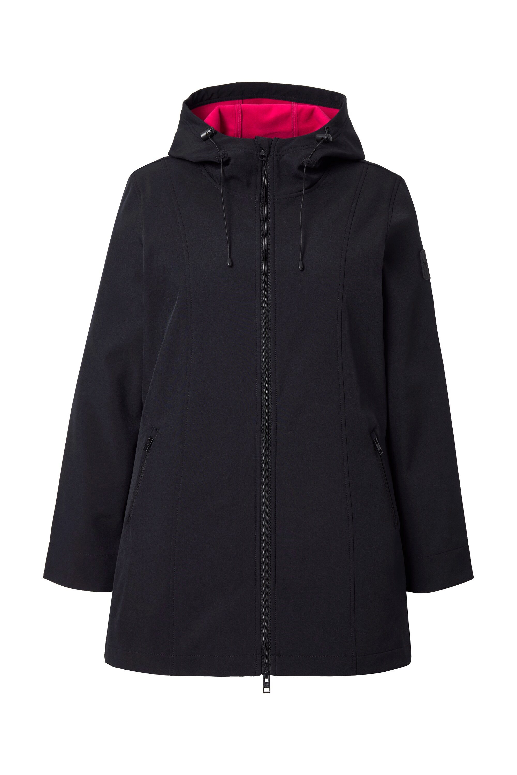 Ulla Popken Softshelljacke HYPRAR Long-Softshelljacke wasserabweisend günstig online kaufen