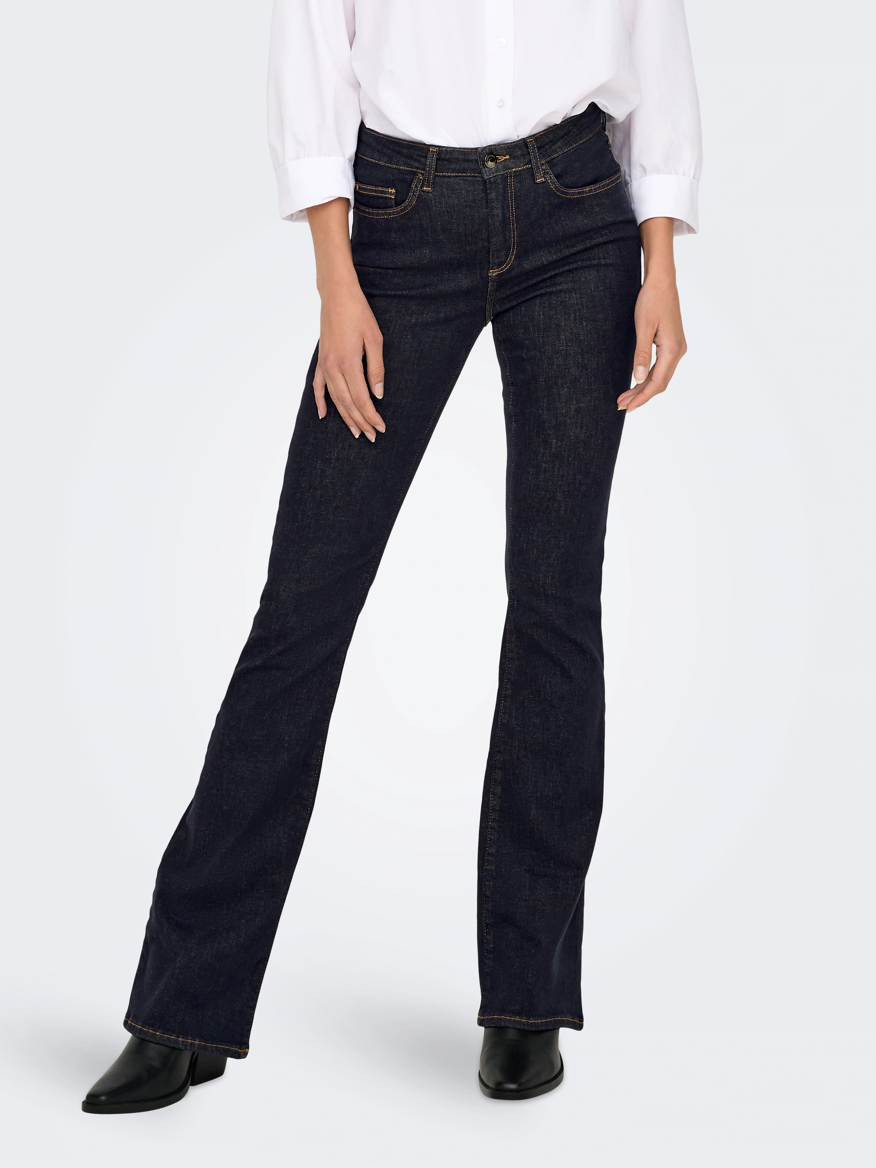 ONLY Skinny-fit-Jeans "ONLBLUSH MID FL STAYBLUE DNM REA023NOOS" günstig online kaufen