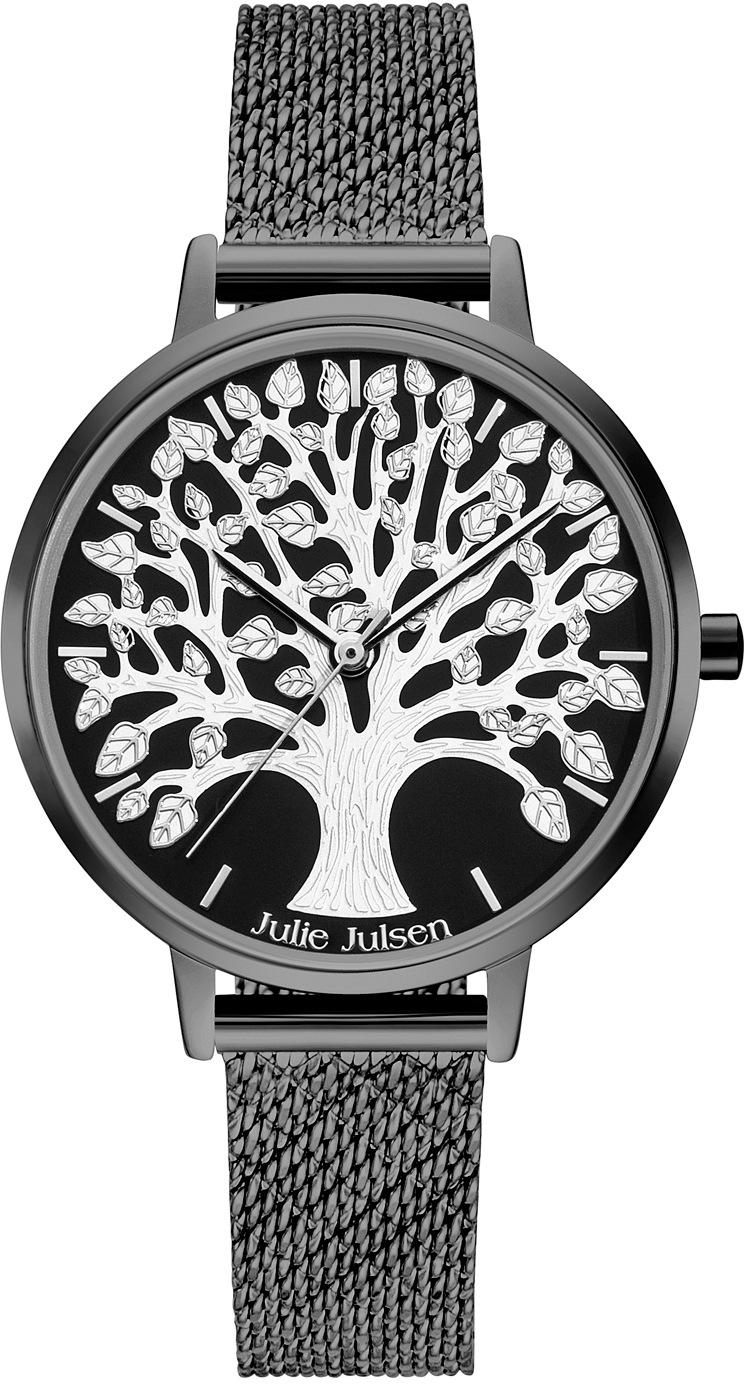 Julie Julsen Quarzuhr "Tree of Life Black, JJW1277BLKME" günstig online kaufen