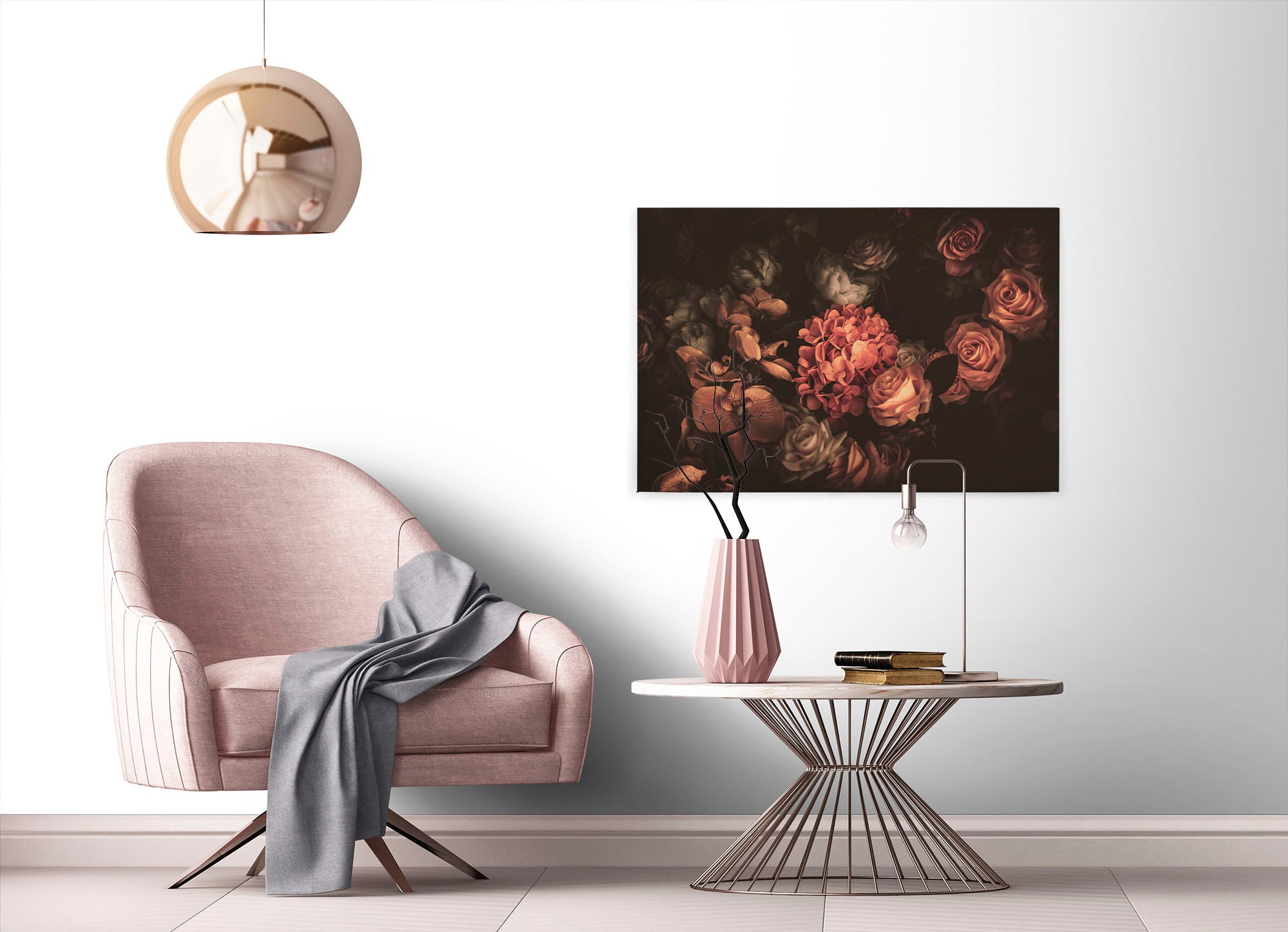 A.S. Création Leinwandbild "Romantic Flower", Kunst-Blumen-Kinder, (1 St.), günstig online kaufen