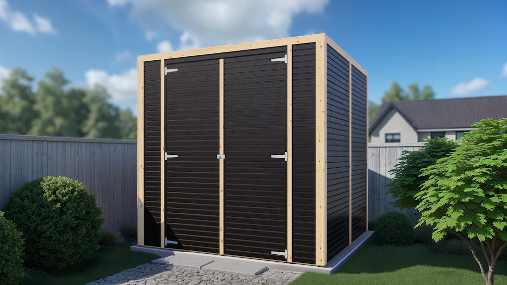 BERTILO Gerätehaus "Box 3, in verschiedenen Farben", Hohe Doppeltür, hohe W günstig online kaufen