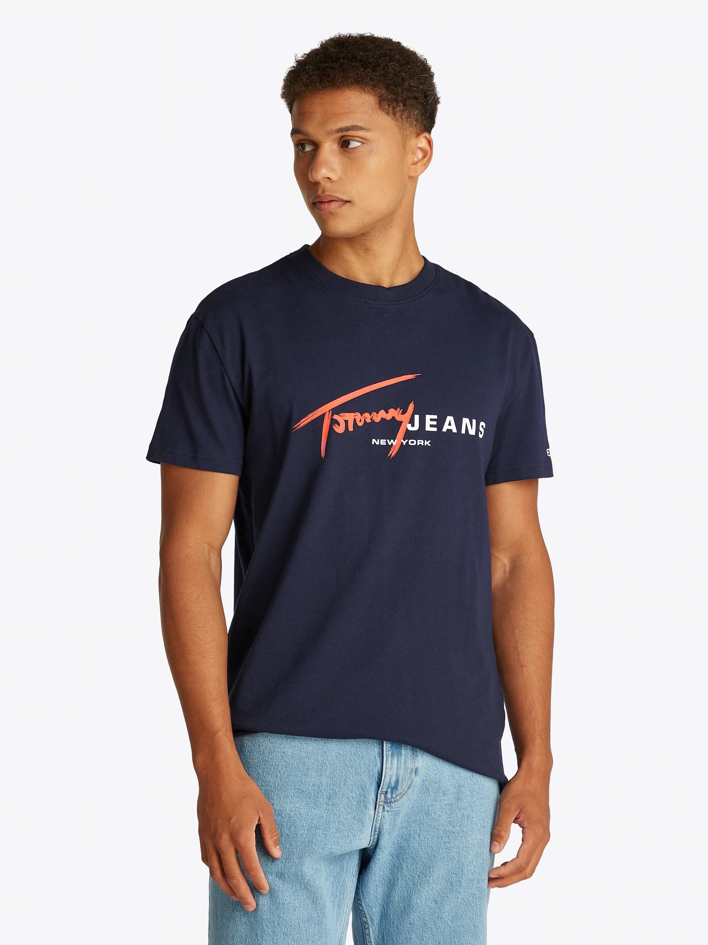 Tommy Jeans Kurzarmshirt "TJM REG SIGNTR DNA TEE EXT", Mit Rundhalsausschni günstig online kaufen